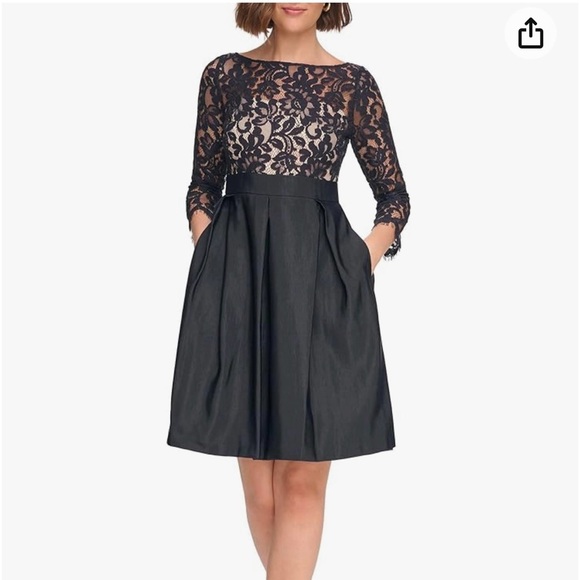 Eliza J Dresses & Skirts - Eliza J Women's 3/4 Sleeve Boat Neck Knee Length size 10